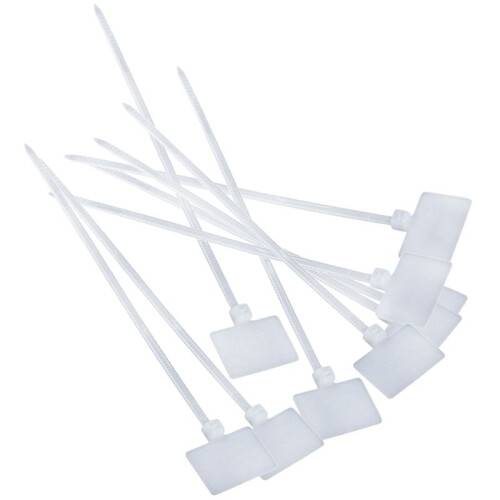 500Pcs Nylon Cable Tie Label Self-Locking Network Zipper Trim Wrap Ring  Label 1