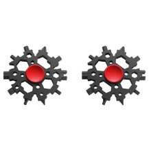 2X Multitool 22 Nel 1 Snowflake Multitool Nel Acciaio Al Carbonio Snowflake Standard Multitool, Chiave Un Fiocco di Neve Regali per Uomini B