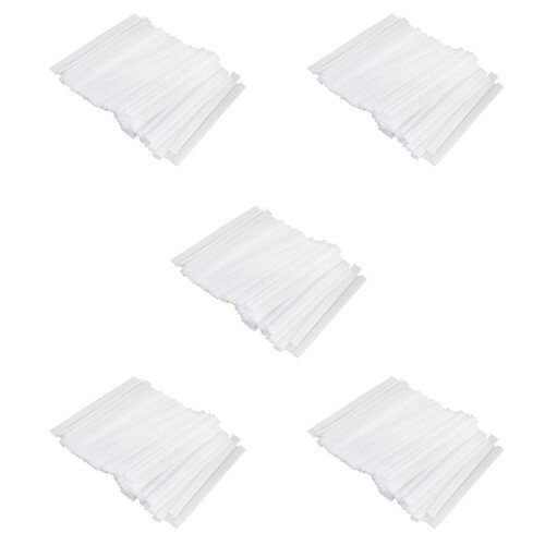 500 Pcs Make  Brush Pen Netting Cover Mesh Sheath Protectors Guards Protective Cover Sheath Net (White)