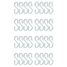Maya Plastic Punch Cup Bowl S Shaped Hooks 32 Pcs