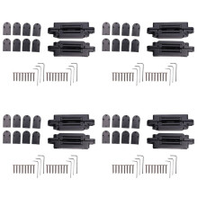 8Pcs 6 Inch Concealed Door Hinges Invisible Hinges Concealed Hinges 180 Degree Swing Hinge 3 Way Adjustable Butt Hinge A