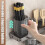 Wall-Mounted Multi-Functional Knife Holder - Folding Shelf for Kitchen, Includes Chopsticks Tube and Cutter Storage 4