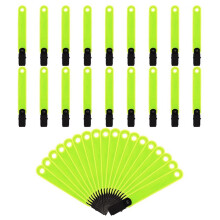36pcs Double-Sided Reflective Trail Markers for Trees Trail Marking Ribbon, Marking Tacks with Clips