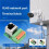 4 PCS RJ45 Network Terminal Block, 8-Pin, Tool-Free DIN Rail Mount, Cat.5e Network Socket Push-in Terminal 3