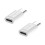 4Smarts Lightning - USB-C töltőadapter 27W PD, 2 db-os csomag - fehér 1