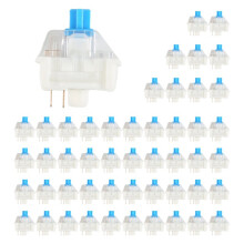 150 Interruptores Azules Resistentes Al Agua y Al Polvo, con Respuesta Táctil Potente y un Sonido de Nítido, para Teclados Mecánicos.