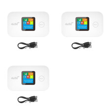3X Routeur WIFI Mobile 4G/5G Routeur Répéteur 4G LTE Modem de Poche avec Emplacement pour Carte SIM Large Couverture Version Asiatique