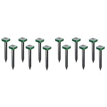 12 Stück AußEn Solar Ultraschall Vibration Repeller Snake Repeller Mole Elektronischer Snake Repeller für Garten Yard Bauernhof, Usw.