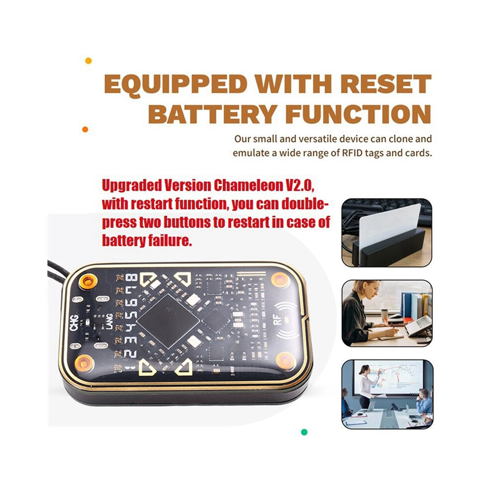 Rfi Reader 2X Chameleon Ultra V2.0 RFID Chip Reader Emulator 125Khz 13.56Mhz Card ...