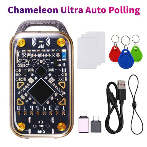 2X RFID  Chip Reader Chameleon Ultra  Card Emulator NFC Duplicator ID IC Card Decode+6XUID Keychain/Card 2