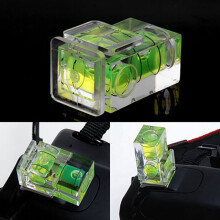 4 PCS Hot Shoe Bubble Level Camera Two Axis Spirit Level for Digital and Film Camera