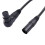 2 Uds. Adaptador de Cable de ExtensióN de MicróFono XLR, Cable de MicróFono XLR Hembra de 90 Grados una XLR Macho Recto de 3 Pines 1M 7