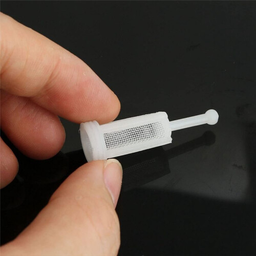 60Pcs Universal Spray Tool Filters Disposable HVLP Gravity Feed Paint Strainers Fine Mesh, White 2