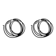 2X Windshield Glass Spray Washer Sprayer Nozzle Hose Pipe for B7 B8 6 MK6 A3 8P A4 56D955998
