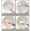3X Bath Body Skin LOTION APPLICATOR for Back POST-SHOWER Brush Sponge Pad 4