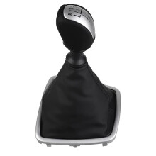 2X 6 Speed Car Gear Shift Knob Gaiter Boot Cover Lever Shifter Handle Stick Boot Gaitor for Laguna Mk3 2007-2014