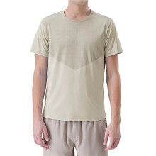 Leichte Trainingsshirts für Herren, Strukturiert, Rundhalsausschnitt, Lauf- und Sport-T-Shirts, Kurzarm-Fitness-Tops Aprikosenfarbe XXL