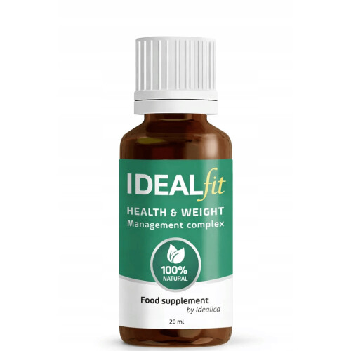 IdealFit Σταγόνες 20 ml - Φυσική υποστήριξη στον έλεγχο του βάρους