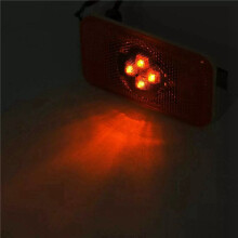 4 Pcs 24V Car Truck LED Side  Light Amber Indicator Lamp 4 LED for  Trucks FM/FH