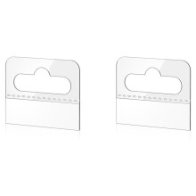 Hang Tabs, 400 Pcs Clear Sticky Hanging Tabs Slot Hole Self Adhesive Plastic Hang Tags, 4.5 X 3.5cm