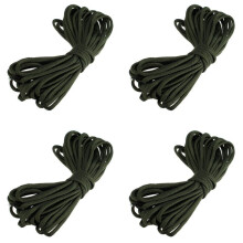 4X 7 Rope Paracord Parachute Rope Resistant Camping Survival Color: Army Green Length: 15M