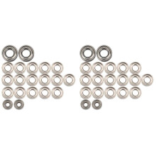 40Pcs Steel Bearing Set for Axial SCX24 90081 AXI00001 AXI00002 1/24 RC Crawler Car Spare Parts Accessories
