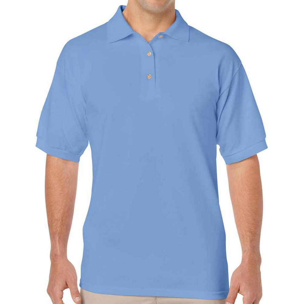Gildan (S, Carolina Blue) Mens Dryblend Polo Shirt