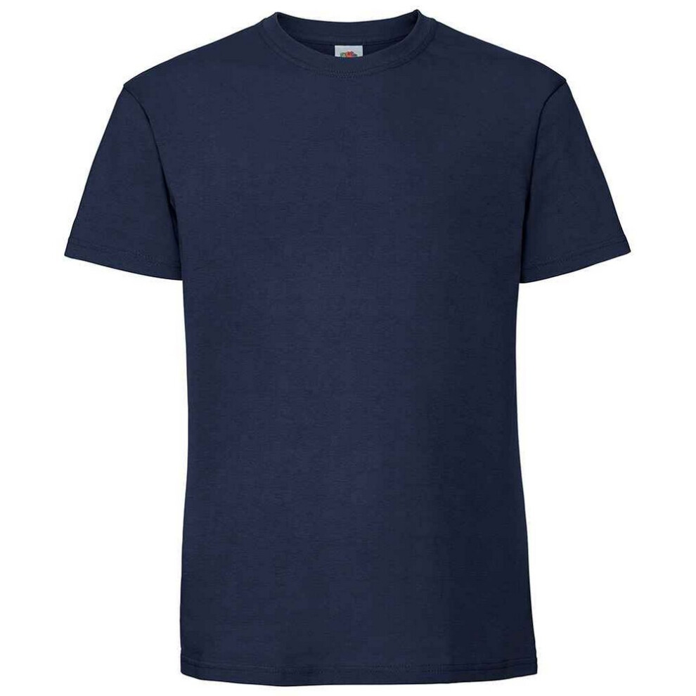 Fruit Of The Loom (L, Deep Navy) Mens Ringspun Premium T-Shirt