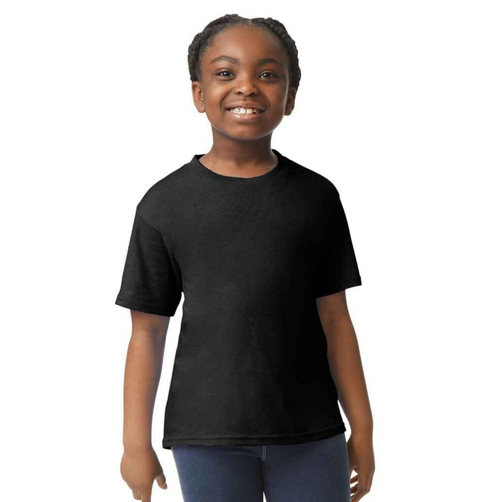 Gildan (5-6 Years, Black) Childrens/Kids Cotton Lightweight T-Shirt