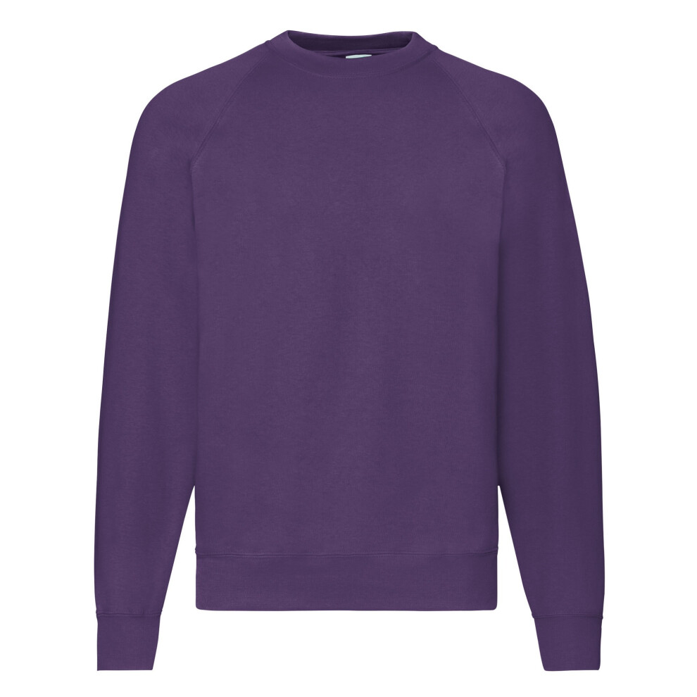 Fruit Of The Loom (Xxl, Purple) Mens Classic Raglan Sweatshirt