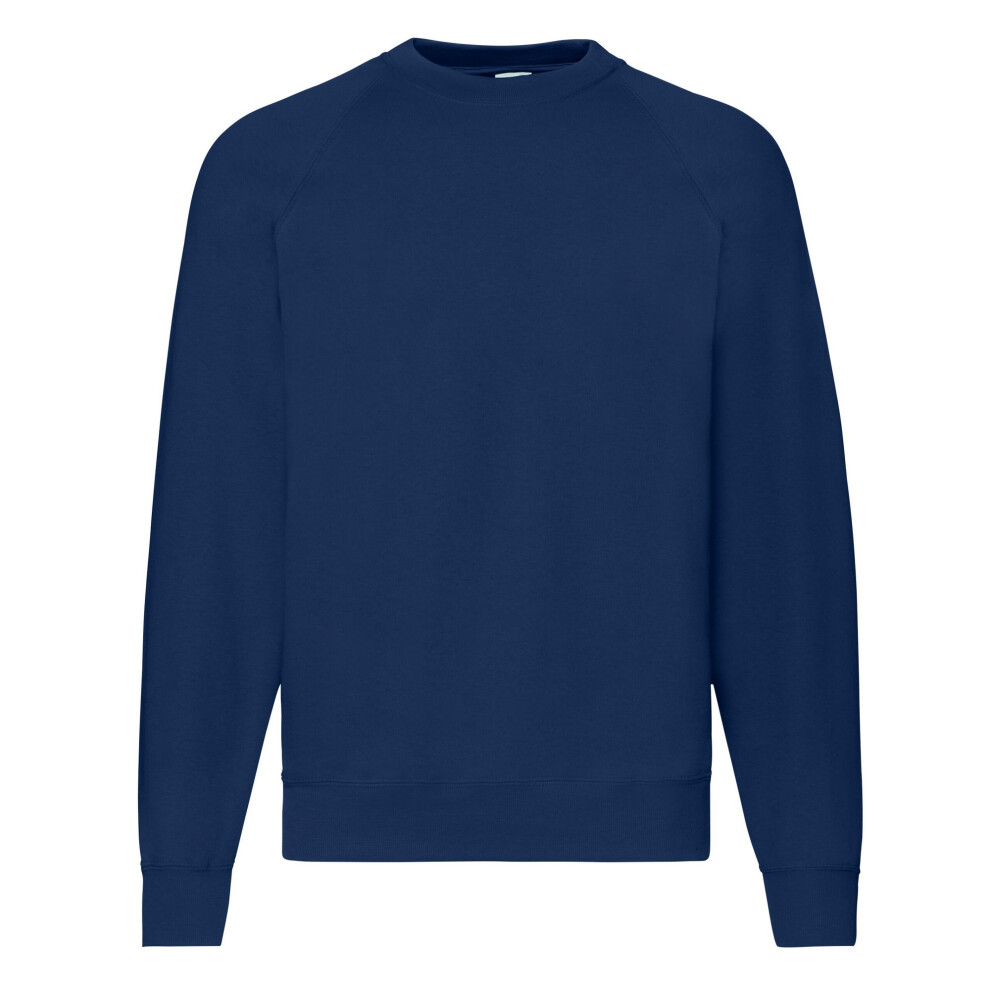 Fruit Of The Loom (M, Navy) Mens Classic Raglan Sweatshirt
