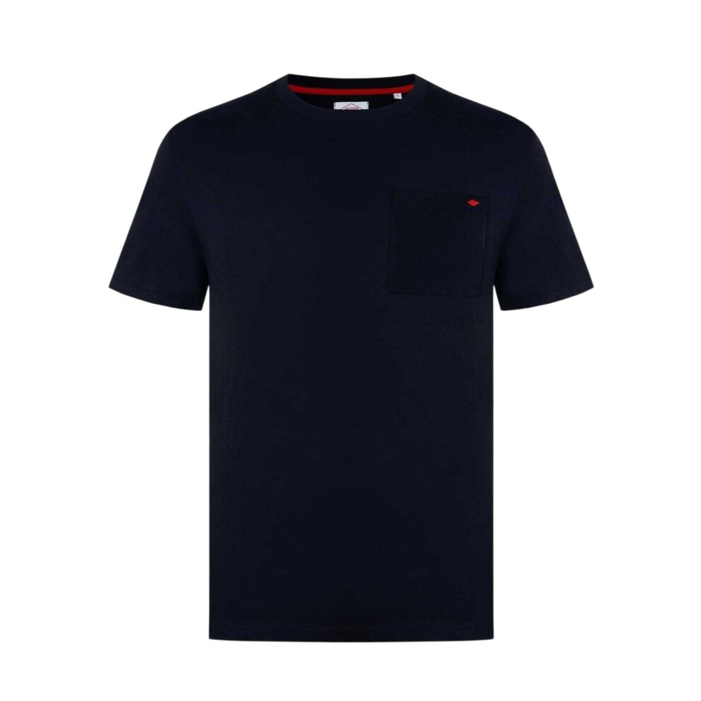 Lee Cooper (S, Black) Mens Pocket Regular T-Shirt