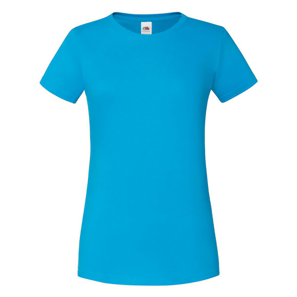 Fruit Of The Loom (Xs, Azure Blue) Womens/Ladies Iconic 150 T-Shirt