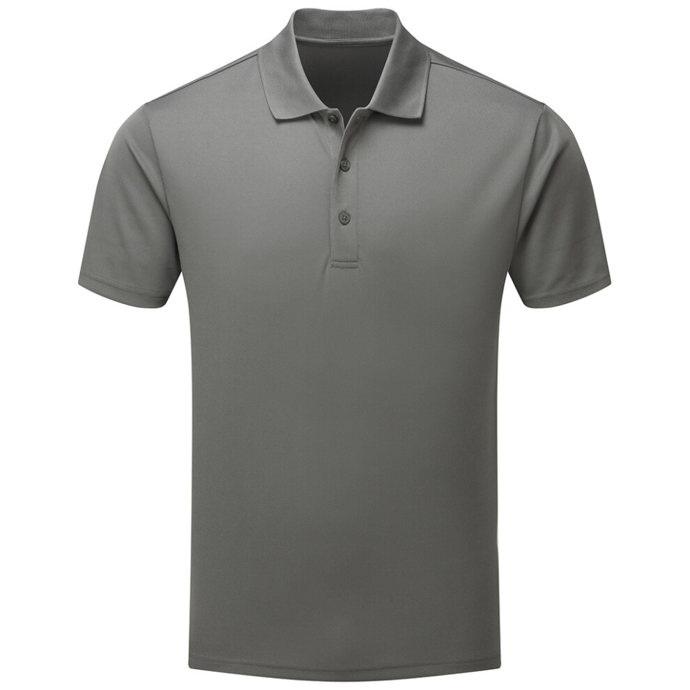 Premier (M, Dark Grey) Mens Sustainable Polo Shirt