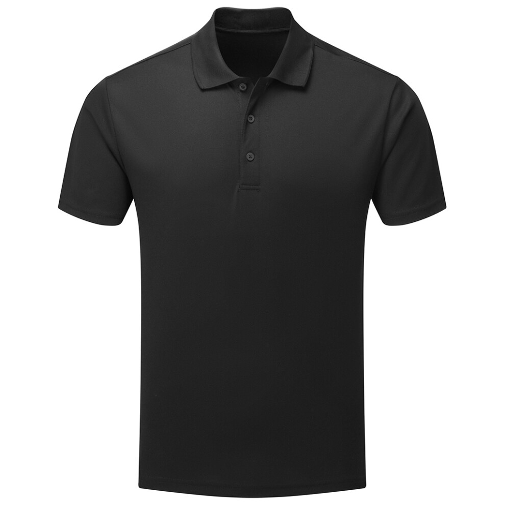 Premier (L, Black) Mens Sustainable Polo Shirt