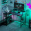 Reversible 'L' LED Light Gaming/Work Desk - Black 4