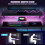 Reversible 'L' LED Light Gaming/Work Desk - Black 5