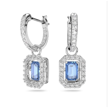 Swarovski Swarovski Sugar Smart White Gold Blue Earrings