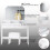 ELEGANT (Dressing Table with Stool) Elegant White Dressing Table with Tri-Fold Adjustable Mirror, Makeup Vanity Desk with Storage Compartments & Drawers 2