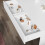 ELEGANT (Dressing Table with Stool) Elegant White Dressing Table with Tri-Fold Adjustable Mirror, Makeup Vanity Desk with Storage Compartments & Drawers 4