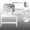 ELEGANT (Dressing Table Only) Elegant White Dressing Table with Tri-Fold Adjustable Mirror, Makeup Vanity Desk with Storage Compartments & Drawers 2