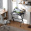 81.5 cm Folding Computer Desk with Monitor Shelf - Black 6