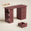 Computer Desk, Writing Table, PC Workstation with 3 Storage Shelves and Drawers, Handle, for Home Office, Walnut Brown 2