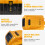 12.0Ah 2-Pcs Replacement Battery & Charger Combo Compatible for Dewalt Battery 4
