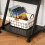 Movable Computer Desk with 4 Moving Wheels Sliding Keyboard Tray Home Office Workstation Black 7
