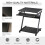 Movable Computer Desk with 4 Moving Wheels Sliding Keyboard Tray Home Office Workstation Black 3