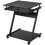Movable Computer Desk with 4 Moving Wheels Sliding Keyboard Tray Home Office Workstation Black 1