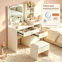 Dressing Table with LED Lights Mirror Vanity