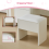 AINPECCA Dressing Table with LED Lights Mirror Vanity 5