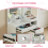 AINPECCA Dressing Table with LED Lights Mirror Vanity 6
